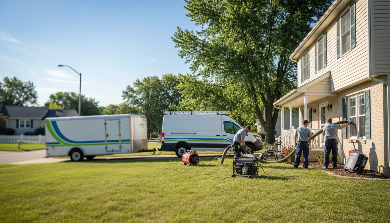 Flooded Basement Restoration And Cleanup With Repair in Melrose, IA near me